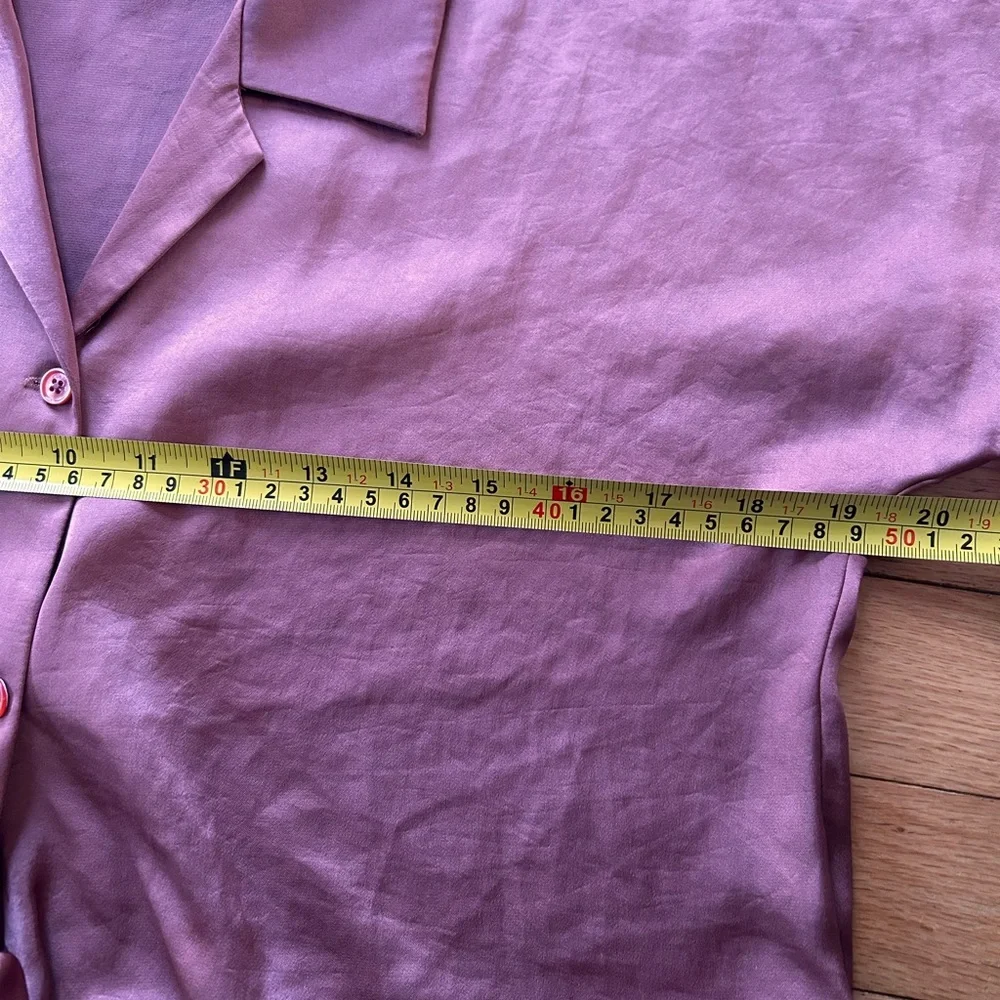 Wilfred Free tie front satin blouse sz S - Picture 8 of 10